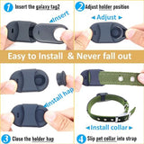 Silicone Holder for Galaxy smarttag2 (2023) for Dog Collar, Slim Rubber Waterproof Cover pet Necklace Accessories, Secure Durable case Compatible for Samsung tag 2 Tracker for cat(4 Pack)
