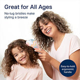 Crave Naturals Glide Thru Detangling Brush for Adults & Kids Hair - Detangler Natural, Curly, Straight, Wet, Dry Hairbrush Men&Women, Little Girl Accessories, Soft Hazy Swirl
