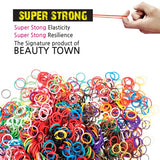 1 LB Rubber Bands Hair Band Soft Elastic Hair Accessories Braid Mini Hair Ties Stretchy Hair Ties No Damage Rubber Bands for Hair Made in Vietnam (Natural)