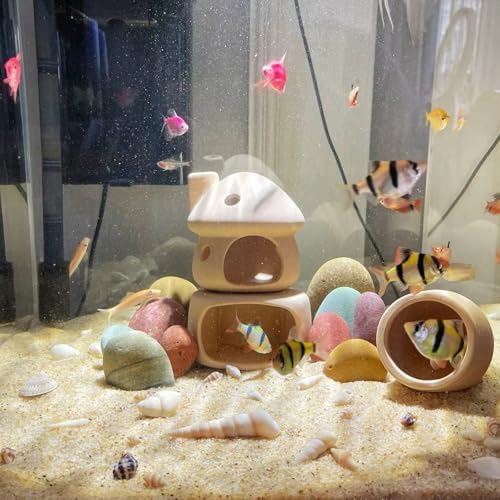 20 lbs Aquarium Silica Sand. 0.4-0.8 mm Small Gravel Substrate for Fish Tank, Plants Potted, Fire Pits, Candle, Vase Filler and Crafts