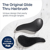 Crave Naturals Glide Thru Detangling Brush, Detangler Brush for Curly, Straight, Wet and Dry Hair for Adults and Kids, Hair Brush and Comb, Hair Accessories for Women, Black