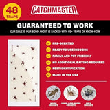 Catchmaster Cricket XL Giant Glue Boards 6-Pk, Adhesive Bug Catcher Cricket Traps Indoor, Sticky Trap for Inside Your Home, Bulk Insect Killer, Insect Traps for House & Garage, Pet Safe Pest Control