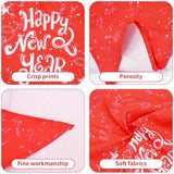 10PCS Dog Bandanas Happy New Year for Large Breed Dog XL XXL Kerchief Triangle Bibs Head Scarves for Boys and Girls Grooming Costume