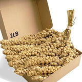 Jmxu's 2LB Spray Millet Treat for Birds Parakeets, Natural Sun-Dried Birds Millet for Cockatiel, Finches, Parrots, Hamster