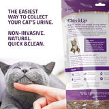CheckUp at Home Wellness Test Kit for Cats | 2lb Hydrophobic Litter for Urine Collection, 2 Test Strips for the detection of the 4 most common health Indicators - pH, Protein , Glucose, Blood in urine