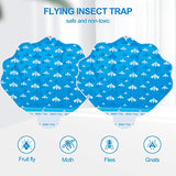 INRAGEO Flying Insect Trap HU002 Plug-in Fly Trap Indoor, Electric Bug Killer Indoor Gnat Catcher Fly Tapper with Night Light UV Attractant Catcher for Bedroom, Kitchen, Office (2 Pack, White)