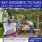 Fly Traps Outdoor Fly Traps. 12 Natural Pre-Baited Fly Bags Outdoor Disposable. Fly Trap Bag Fly Catchers Outdoors. Stable Ranch Fly Trap. Disposable Fly Traps Outdoor Hanging Fly Killer