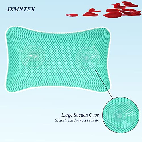 Bathtub Bath Pillow - Spa Pillow with Headrest Cushion - Hot Tub Pillow - Neck and Head Rest Support for Bath or Shower - Bath Stuff Accessories(New Green)