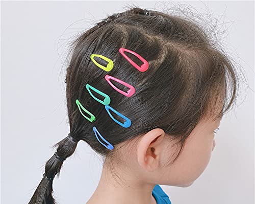 30,60 Pack Black 2 Inch Women Metal Snap Hair Clips Accessories No Slip Hair Barrettes Girls Women Hair Accessories (Multi-colored 80PCS)