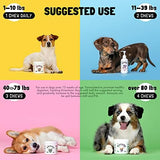 Calming Hemp Treats for Dogs Made in USA Organic Hemp Natural Separation Aid Helps Barking, Chewing, Thunder, Fireworks, Aggressive Behavior Soothing Stress Relief Natural Relaxation 120 Chews