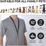 Dog Whistle, Dog Training Whistle with Lanyard, 2 Pcs Adjustable Ultrasonic Silent Dog Recall Whistles, Professional Dog Whistle to Stop Barking Neighbors Dog (Orange & Orange)