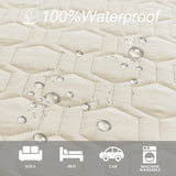 Tcksstex Waterproof and Anti-Slip Dog Bed Cover and Pet Blanket Sofa Pet Bed Mat ，car Incontinence Mattress Protectors Furniture Couch Cover for Most Cats Dogs, Pets（68x82- Ivory）