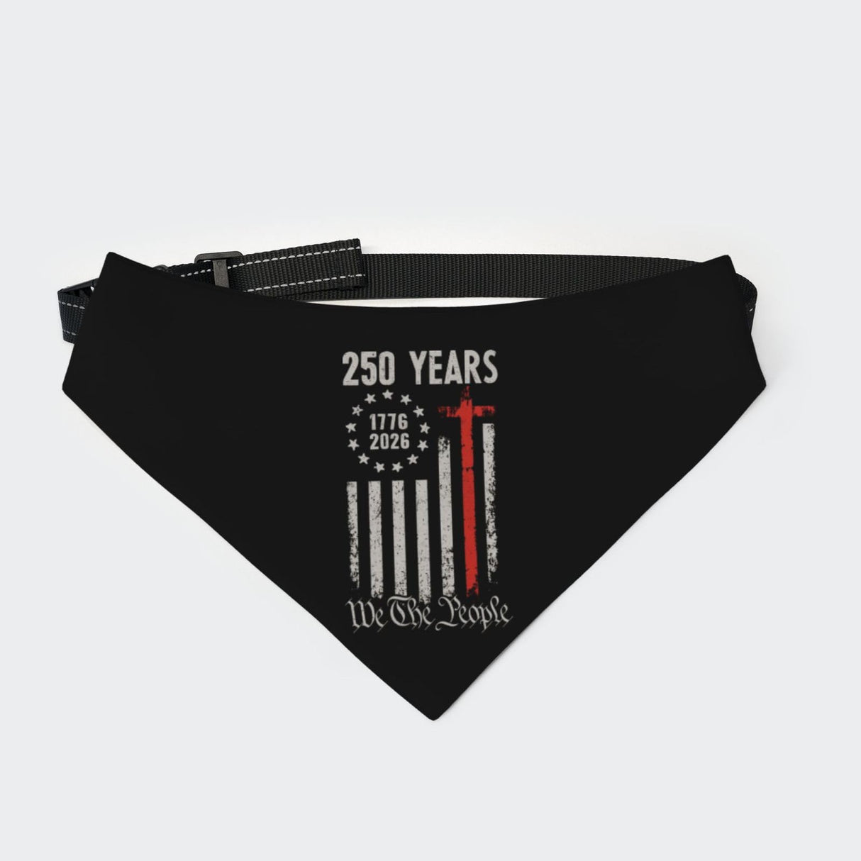 250th Anniversary Pet Bandana, 250 Years We The People Pet Scarf Triangle We The People Soft Pet Accessories for Dogs X-Large