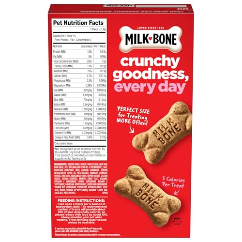 Milk-Bone Mini’s Original Biscuits, Mini Dog Treats, 15 Oz. Boxes (Pack of 6)