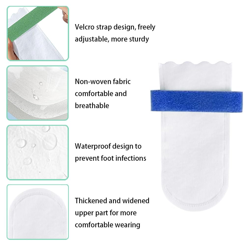 60Pcs Disposable Dog Booties for Paw Protection, 27-44lb Dog Paw Protection with 24Pcs Adjustable Velcro, Dogs Feet Covers, Dogs Disposable Foot Covers, Pet Shoes for Paw Wound Recovery Protectors