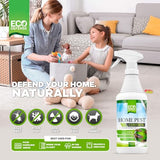 Eco Defense Biobased Pest Control Spray - Ant, Roach, Spider, Bug Killer and Repellent - Natural Indoor & Outdoor Bug Spray - Child & Pet Friendly