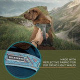 Wilderdog Lightweight Dog Harness with Reflective Straps - Large - Olive