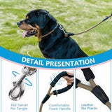 Dog Leash, Braided Rope Traction – Walking Training Lead for Small Dogs ((1/3") x 6FT, Khaki)