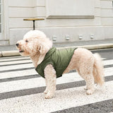 Fleece Lining Extra Warm Dog Hoodie in Winter,Small Dog Jacket Puppy Coats with Hooded Green XS