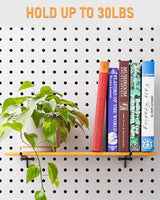 INCLY 60 Pack 6 Inch Black Pegboard Hooks, 1/4" Heavy Duty Peg Board Shelving Hooks Accessories, Peg Board Tool Hangers Only Fit 1/4" Pegboard Hanging Tools Garage, Craft Organizing, Kitchen, Store