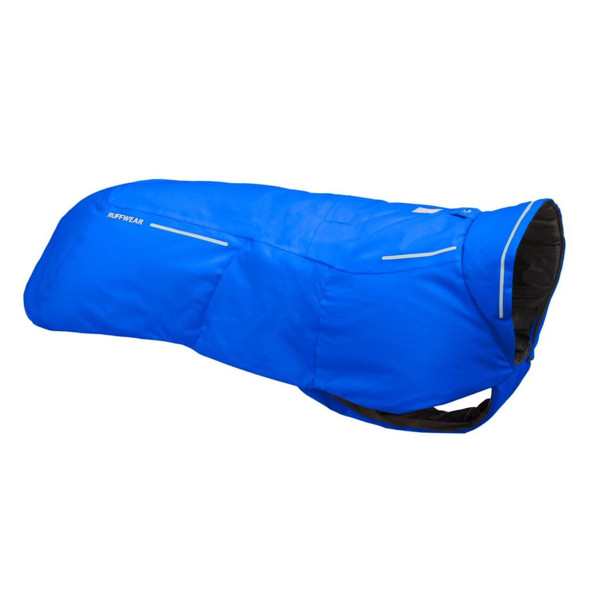 Ruffwear, Vert Dog Winter Jacket, Insulated Waterproof Dog Coat with Harness Leash Portal, Breathable Design with Leg Loops, Windproof Extended Coverage, Reflective Trim, Blue Pool, Large