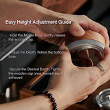 54mm Espresso Distribution Tool Stainless Steel Adjustable Wooden Coffee Distributor Compatible with Breville Espresso Machine Accessories