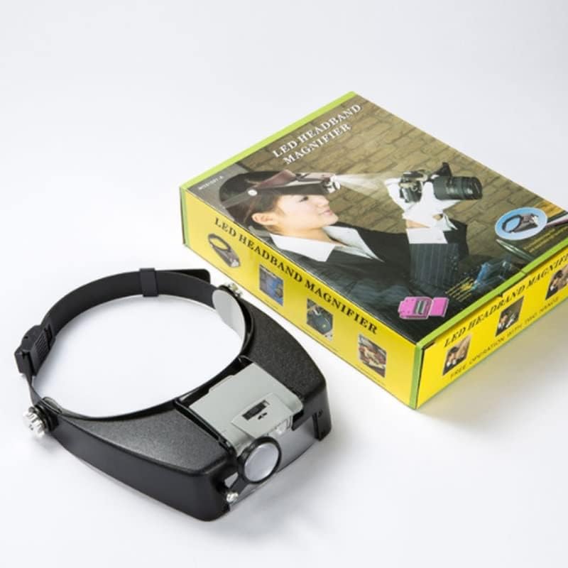 Microscope Accessories Kit Loupe Microscope LED Light 1.5X 3X 6.5X 8X Helmet Style Magnifier Microscope Slides