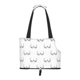 Dog Carrier Bag Compatible with Boobs Breasts Pattern Print White, Cat Tote Bag, Pet Carrier, Foldable Waterproof Dog Purse, Portable Tote Bag Carrier for Small to Medium Cats and Small Dogs