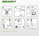 FZONE 5.5L Aquarium CO2 Generator System Carbon Dioxide Reactor Kit with Regulator and Needle Valve for 600-800g Raw Material