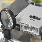 Microscope Accessories Kit Loupe Microscope LED Light 1.5X 3X 6.5X 8X Helmet Style Magnifier Microscope Slides