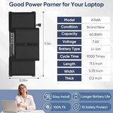 8000mAh A1466 Replacement Laptop Battery for MacBook Air 13 inch A1466 (Mid 2012,Mid 2013,Early 2014,Early 2015,2017) A1369(Late 2010,Mid 2011 Version) A1496 A1405 A1377 (EMC :2925, 2469, 2559, 2392)