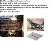 PeSandy Reptile Heating Pad with Temperature Adjustment, 110V Non-Adhesive Heat Mat for Reptiles Tortoise Snakes Lizard Gecko Hermit Crab Turtle Amphibians - 14W Terrarium Heat Pad