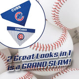 Pets First MLB Chicago Cubs Reversible Bandana Size XX-Large for Dogs & Cats. 2 Sided Sports Bandana,Premium Embroidery Team Logo, All MLB Teams Available