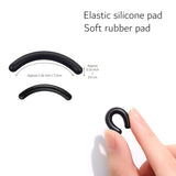 Eyelash Curler Refills, 80 Pcs Eyelash Curler Pads, Silicone Rubber Eye Lash Curler Refills for Universal Eyelash Curlers (Black)