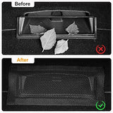 Backseat Air Vent Cover for Tesla Model 3 & Model Y, 2-Pack Rear Seat Air Condition Outlet Protector with Upgraded Mesh Cloth and Velcro, Car Air Vent Accessories for Tesla Model Y / 3