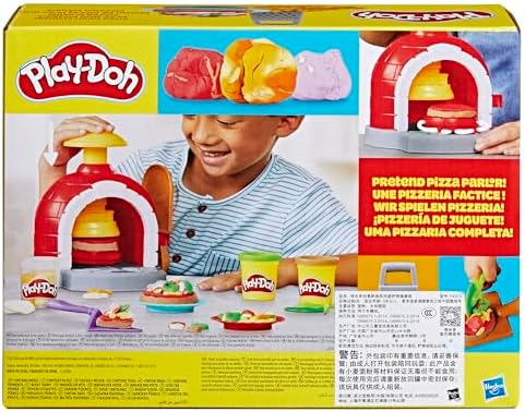 Play-Doh Kitchen Creations Pizza Oven Playset with 6 Cans & 8 Accessories, Back to School Classroom Supplies, Play Food & Cooking Toys, Preschool Toys, Ages 3+