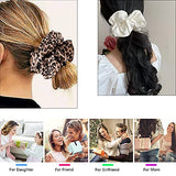 Scrunchies Hair Ties for Women Big Silk Satin Scrunchie Large Oversized Ligas Para el Cabello De Mujer Decorations Cute Jumbo Coth Ponytail Hair Scrunchy Giant Purple Hair Accessories Gift for Girls