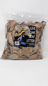 Live Oak Leaf Litter Hand Packaged Terrarium Bedding Isopod Dart Frog Substrate (1 Gallon)