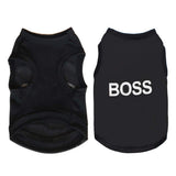 6 Pack Dog Clothes for Small Dogs Boy and Girl, Soft and Breathable Puppy Kitten Dog Shirts with Letters for Pet Dogs Cats, Black Dog T-Shirts Apparel Sleeveless Vests for Chihuahua Yorkies