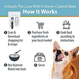 JustFoodForDogs DIY Nutrient Blend for Homemade Dog Food, Fish & Sweet Potato Recipe, 5.92oz