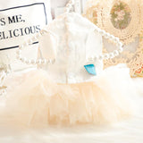 AZA Dog Wedding Dresses Retro for Small Dogs Skirt Lolita Puppy Clothes Rose Flowers Princess Costume Pet Girl Cat Cute Coat Outfits Summer Costumes (S,Rose)