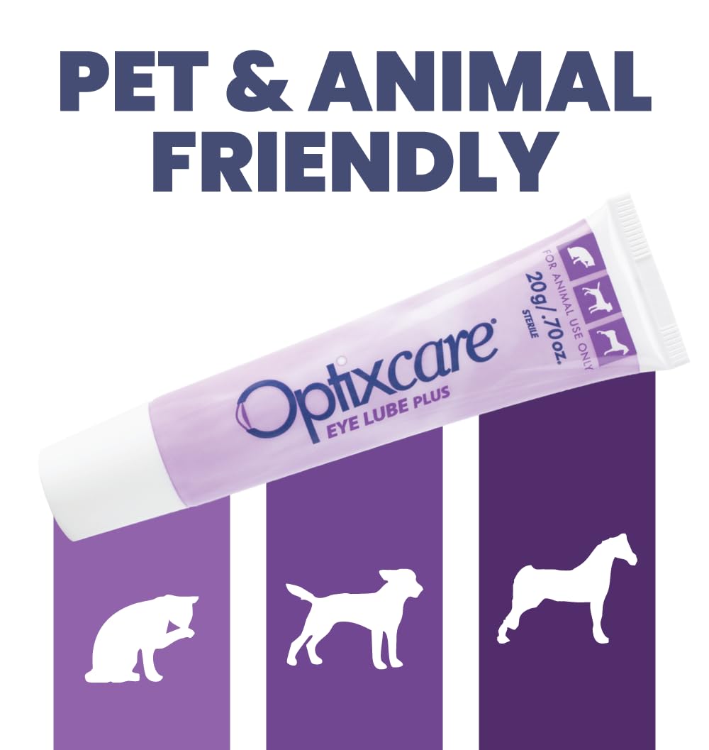 American Health Service Eye Lube Plus, 20 Gram Tube, Pet Eye Hydration for Dogs, Cats, & Horses