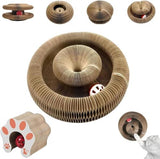 Kitten Curl Toy,Magic Organ Cat Toy,Kitten Kurls Cat Toys,Magic Organ Cats Scratcher Board,Foldable Recyclable Accordion Toys with Ball for Indoor Cats(1pc)