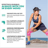 MODVEL Knee Compression Sleeve for Knee Pain Relief & Knee Support - Pack of 2 Knee Sleeves for Women & Men, 1 Pair of Knee Brace for Running, Workout, Sports, & Injury Recovery - Medium, Pink/Pink
