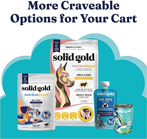 Solid Gold Dog & Cat Vitamin Supplements - Kelp Powder, Omega 3, Vitamins, Digestive Enzymes, Immune Support - 5 oz
