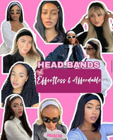 Multicolor Fashion Women's Hair Accessories - 16 Pack Elastic Non-Slip Soft Cloth Headbands for Yoga, Running, and Sports