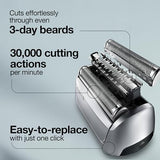 Braun Series 8 83M Electric Shaver Head Replacement Cassette, Silver