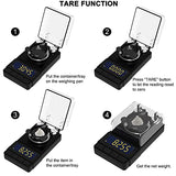 MAXUS Digital Milligram Scale 50g/0.001g, Compact Mg Scale with 20g Calibration Weight and Accessories, Black Powder Scale for Reloading