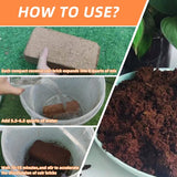 Premium Organic Coconut Coir Bricks - 6 Pack of 13.8 Gallon Bricks for Planting, Gardening, and Potting Soil Substrate. Low EC & pH Balanced 100% Organic Peat Moss Mix with Fiber from Coconut Husks