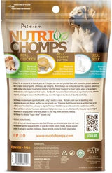 NutriChomps Dog Chews- 6-inch Braids,Easy to Digest, Rawhide-Free Dog Treats, Healthy, 4 Count, Real Chicken, Peanut Butter and Milk Flavors, Bundle of 3